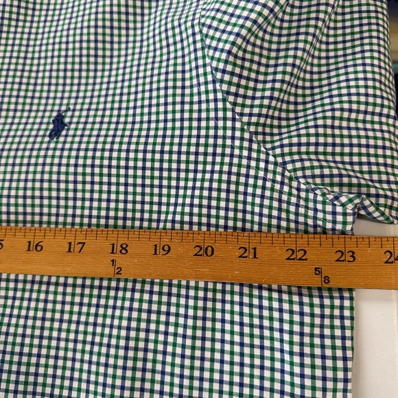 Ralph Lauren Shirt Mens Large Blue Green Plaid Button Down Long Sleeve Casual - Picture 12 of 14